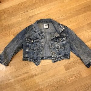 Cropped jean jacket